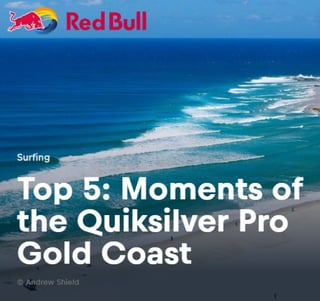 Top 5: Moments of the Quiksilver Pro Gold Coast	