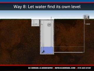 Way 8: Let water find its own level
 