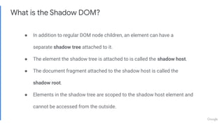 Example: The Built-in Range Input
Shadow trees have been used for quite a while by browsers already!
 