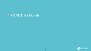FIWARE Data Models
1
6
 