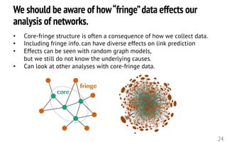 Link prediction in networks with core-fringe structure | PPT