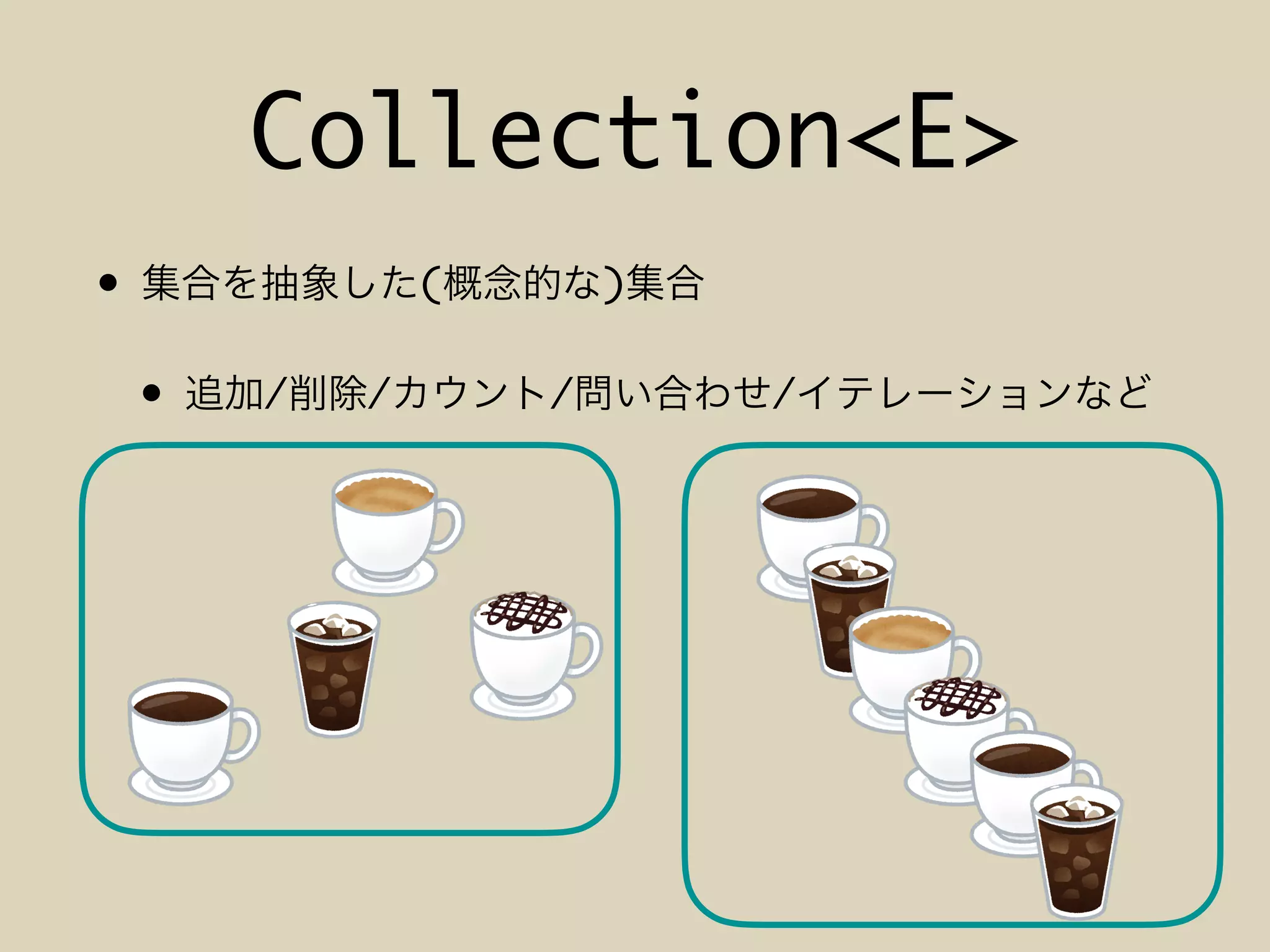 Collection<E>
• ( )
• / / / /
 