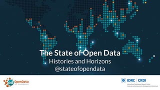 The State of Open Data
Histories and Horizons
@stateofopendata
 