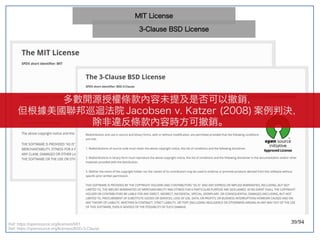 39/94Ref: https://opensource.org/licenses/MIT
Ref: https://opensource.org/licenses/BSD-3-Clause
MIT License
3-Clause BSD L...