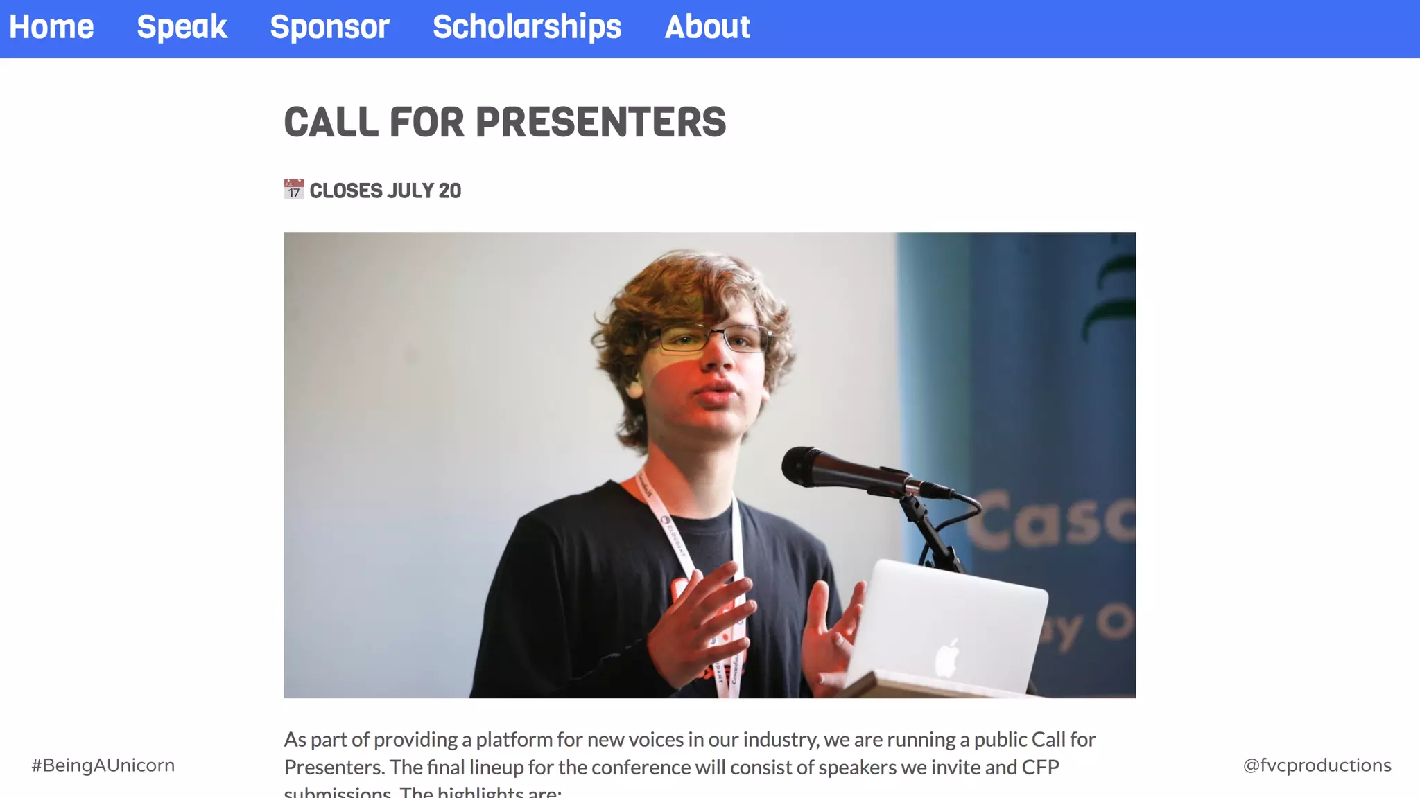 @fvcproductions#BeingAUnicorn
 