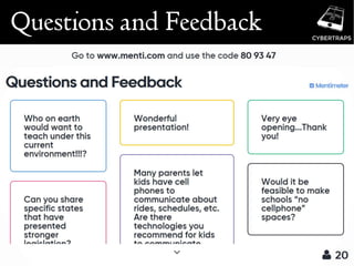 2019-06-04 Cybertraps: Developments and Trends