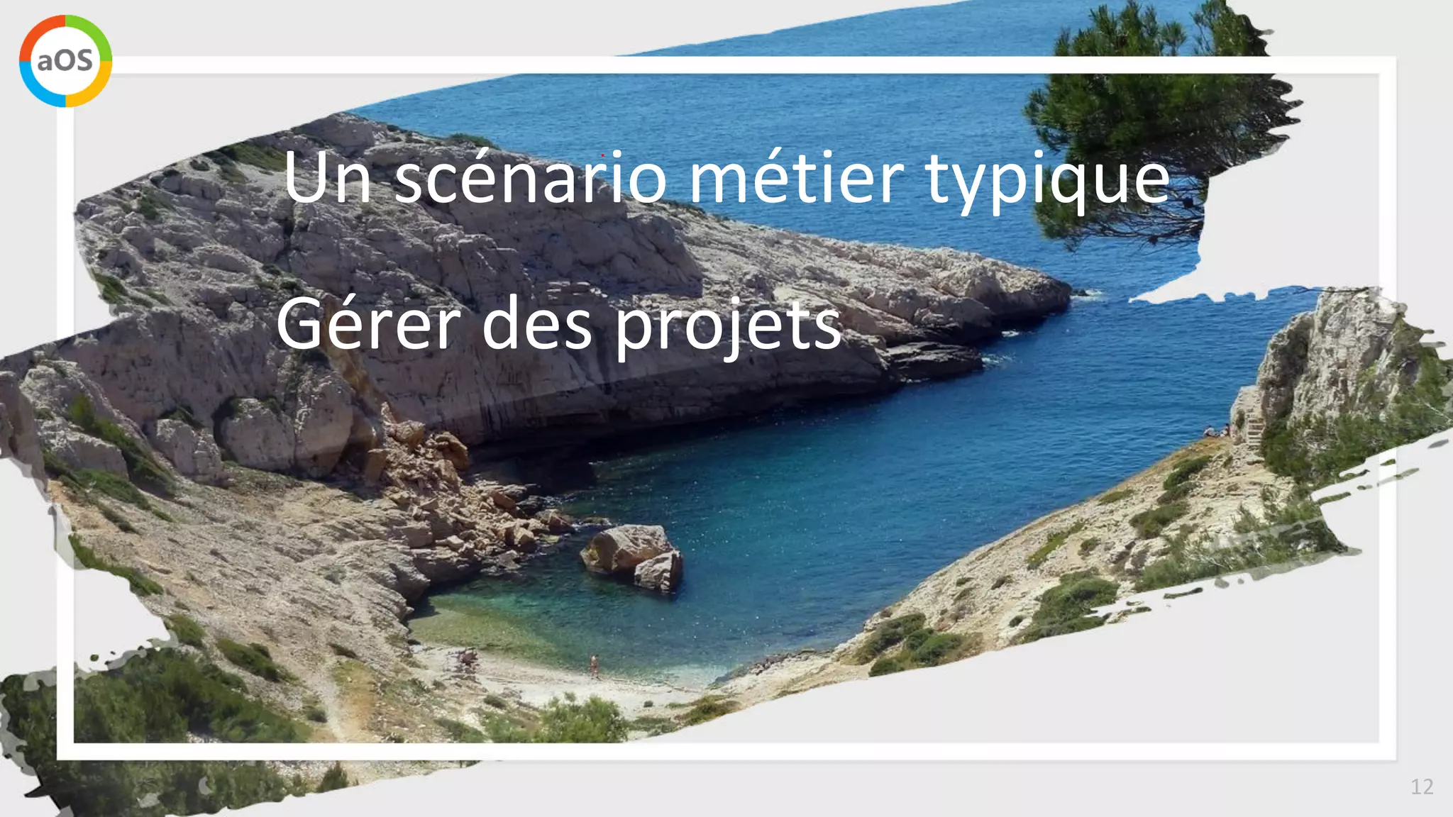 12
Un scénario métier typique
Gérer des projets
 