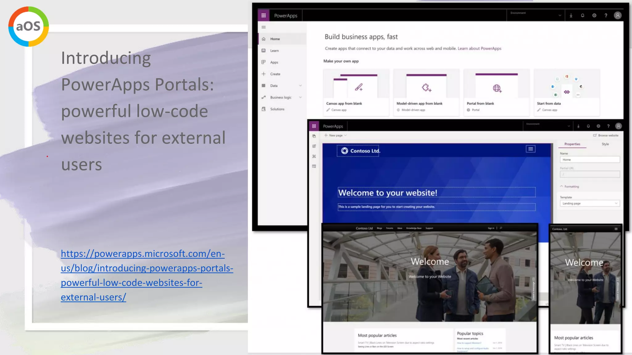 #aOSAixMarseille 12/06/19 39
Introducing
PowerApps Portals:
powerful low-code
websites for external
users
https://powerapps.microsoft.com/en-
us/blog/introducing-powerapps-portals-
powerful-low-code-websites-for-
external-users/
 