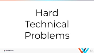 61
Hard
Technical
Problems
 