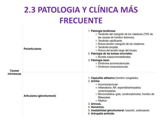 2.3 PATOLOGIA Y CLÍNICA MÁS
FRECUENTE
 