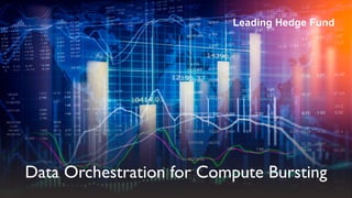 Data Orchestration for Compute Bursting
Leading Hedge Fund
 