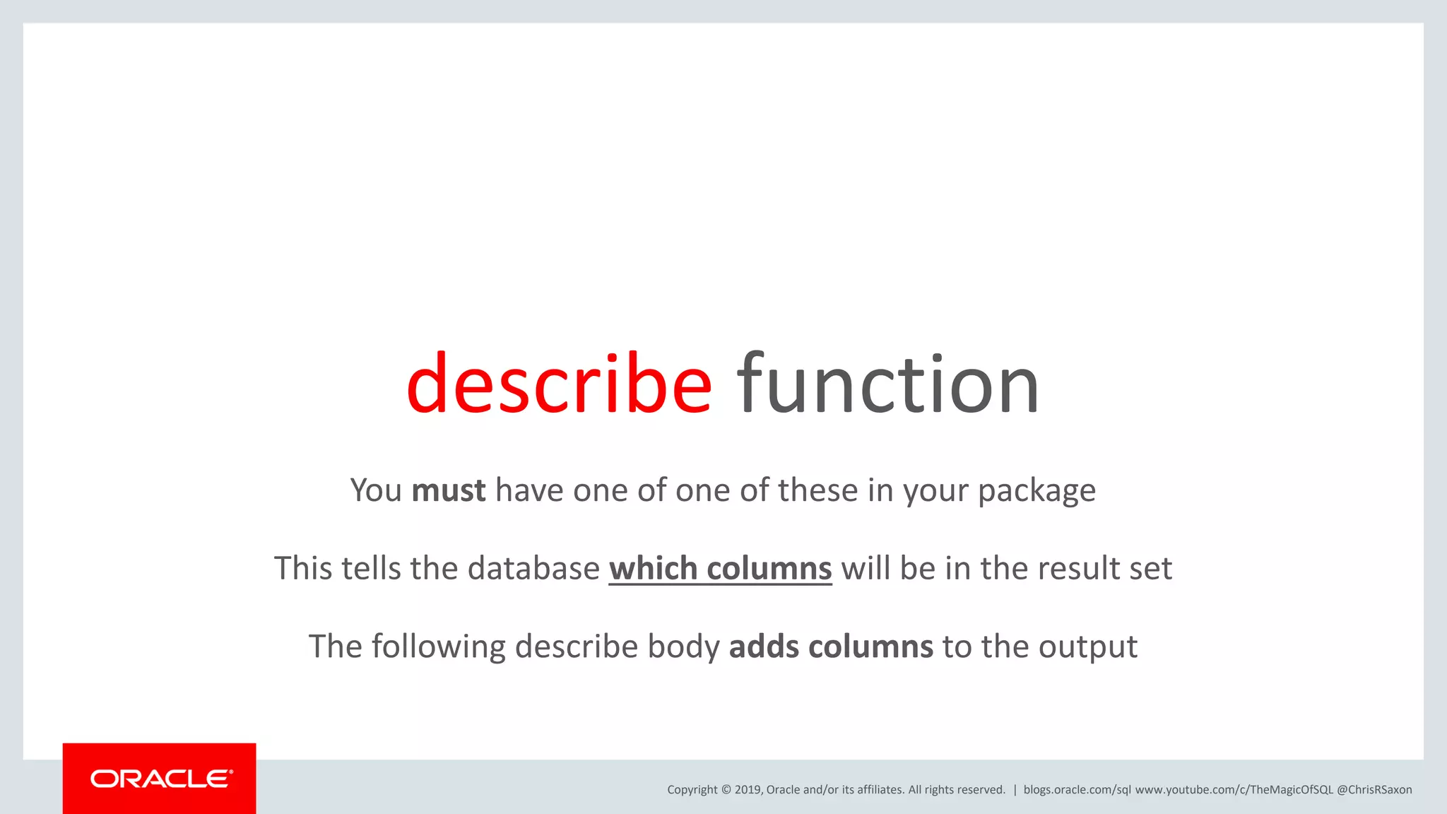 Polymorphic Table Functions in SQL | PPT