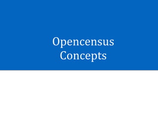 Opencensus	
Concepts
 