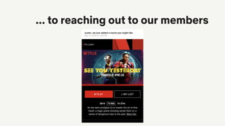 ... to reaching out to our members
 