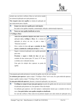 Bula do Ozempic, remédio para tratar diabetes tipo 2 usado para ...