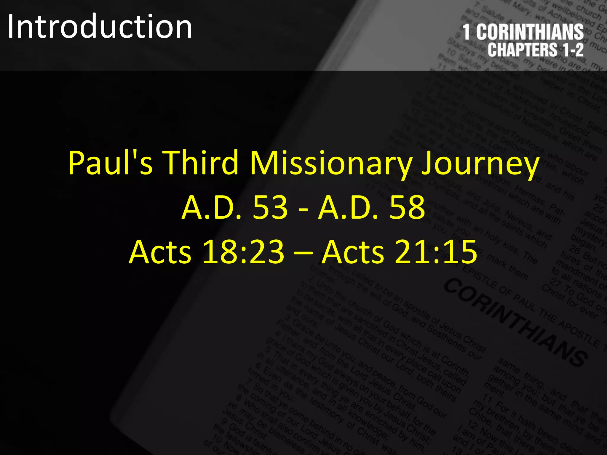 1 Corinthians : Chapter 1 | PPTX