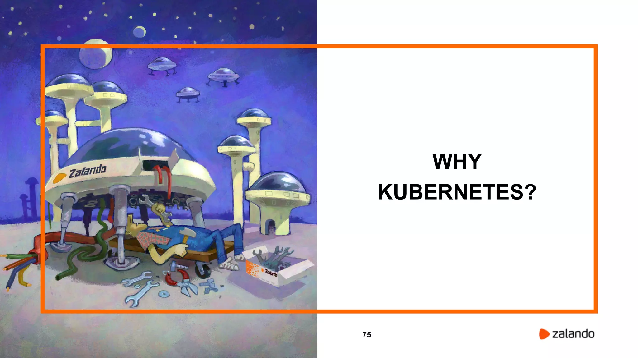 75
WHY
KUBERNETES?
 