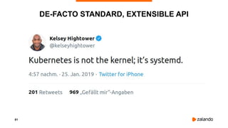 81
DE-FACTO STANDARD, EXTENSIBLE API
 
