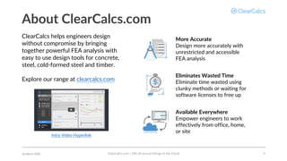 Webinar Slides | Wood Beam Design to NDS 2018 | ClearCalcs | PDF