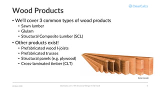 Webinar Slides | Wood Beam Design to NDS 2018 | ClearCalcs | PDF