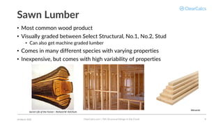 Webinar Slides | Wood Beam Design to NDS 2018 | ClearCalcs | PDF
