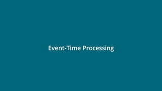 © 2019 Ververica 25
Event-Time Processing
 