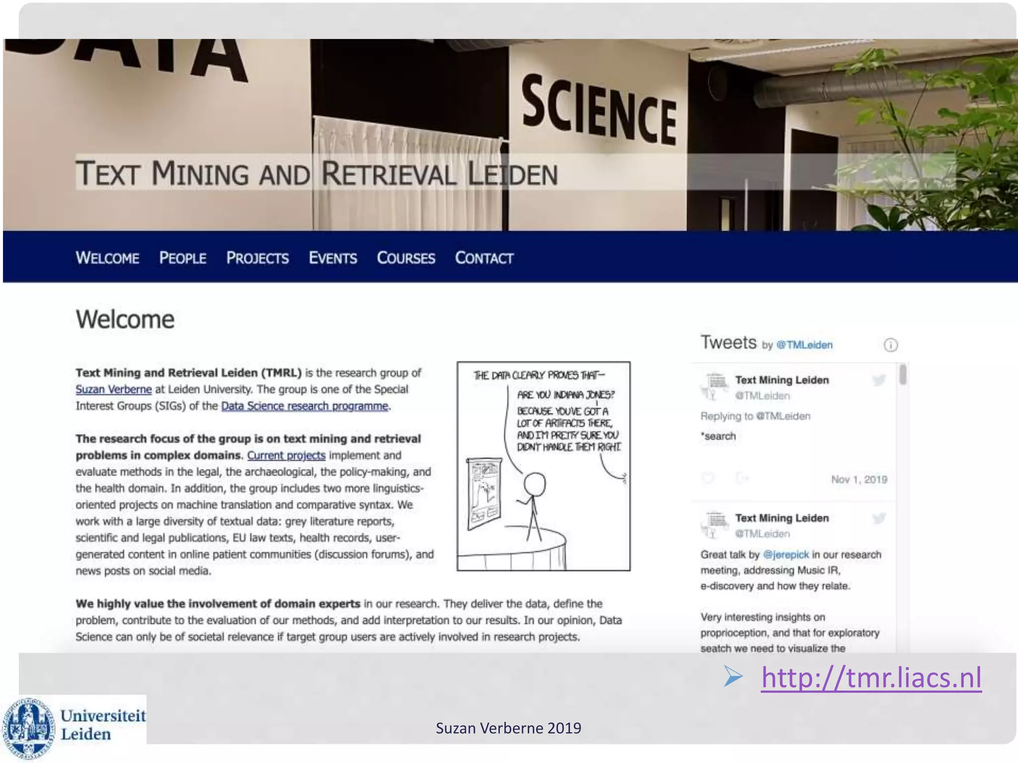 Suzan Verberne 2019
 http://tmr.liacs.nl
 