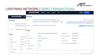 LIGHTNING NETWORK | DEMO TRANSACTIONS
35
[contributed by P. Holzer]
 