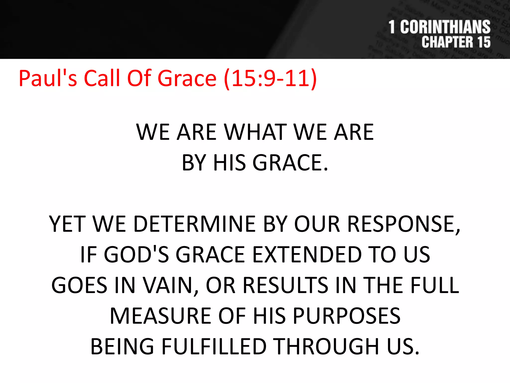 1 Corinthians : Chapter 15 | PPTX