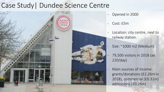 Case Study| Winchester Science Centre
- Opened in 2002
- Cost: £11m (inc UK’s largest-
capacity standalone
planetarium)
- ...