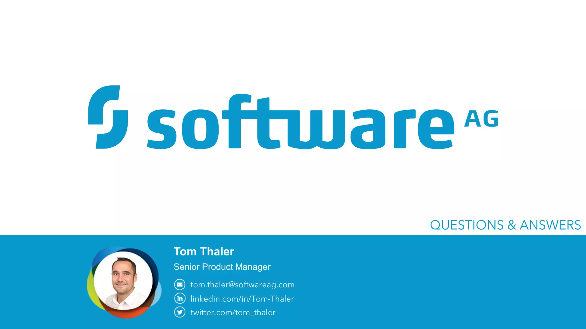 19 |
Tom Thaler
Senior Product Manager
 