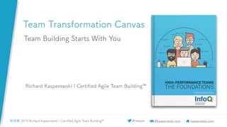 AgileCamp SF 2019 - Team Transformation Canvas