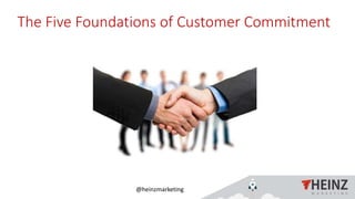 @heinzmarketing
The Five Foundations of Customer Commitment
 