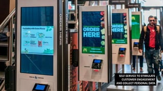 SELF-SERVICE TO STIMULATE
CUSTOMER ENGAGEMENT
AND COLLECT PERSONAL DATA
 