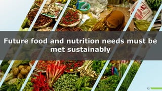 Food supply issues taking account of climate change and sustainable use of natural resources