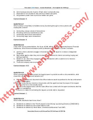 CAMS Fragenkatalog