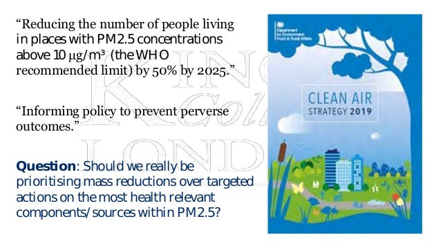 Health effects of PM2.5. Is there anything new to add? - Dr Ian Mudway