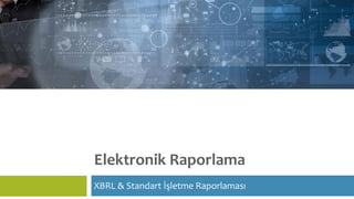 Elektronik Raporlama
XBRL & Standart İşletme Raporlaması
 