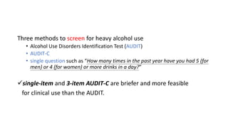 Diagnosis and Pharmacotherapy of Alcohol Use Disorder A Review | PDF