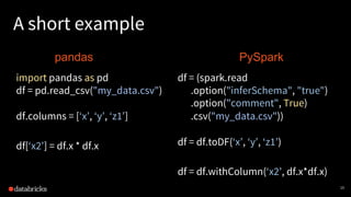 Koalas: Unifying Spark and pandas APIs | PPT