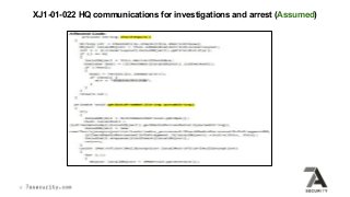 XJ1-01-022 HQ communications for investigations and arrest (Assumed)
 
