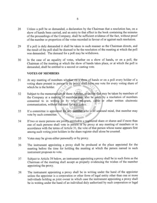 Arnaki Ltd BVI Memorandum & Articles of Association