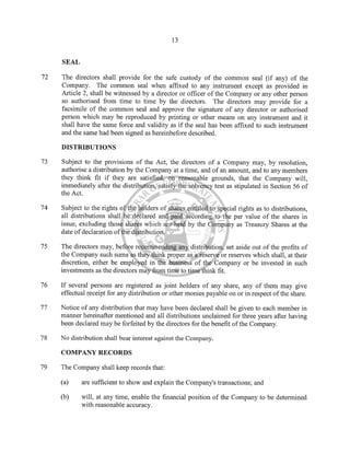 Arnaki Ltd BVI Memorandum & Articles of Association
