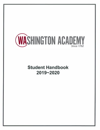 Student Handbook
2019----2020
 