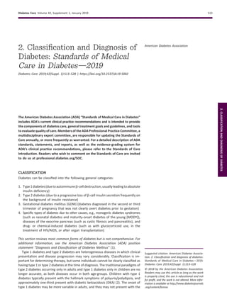 2019 ADA standards of medical care in diabetes | PDF