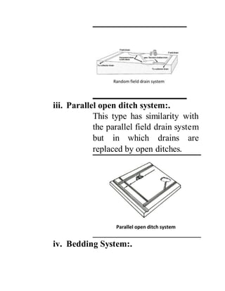 Parallel Ditch System Agriculture Land Drainage | DOCX