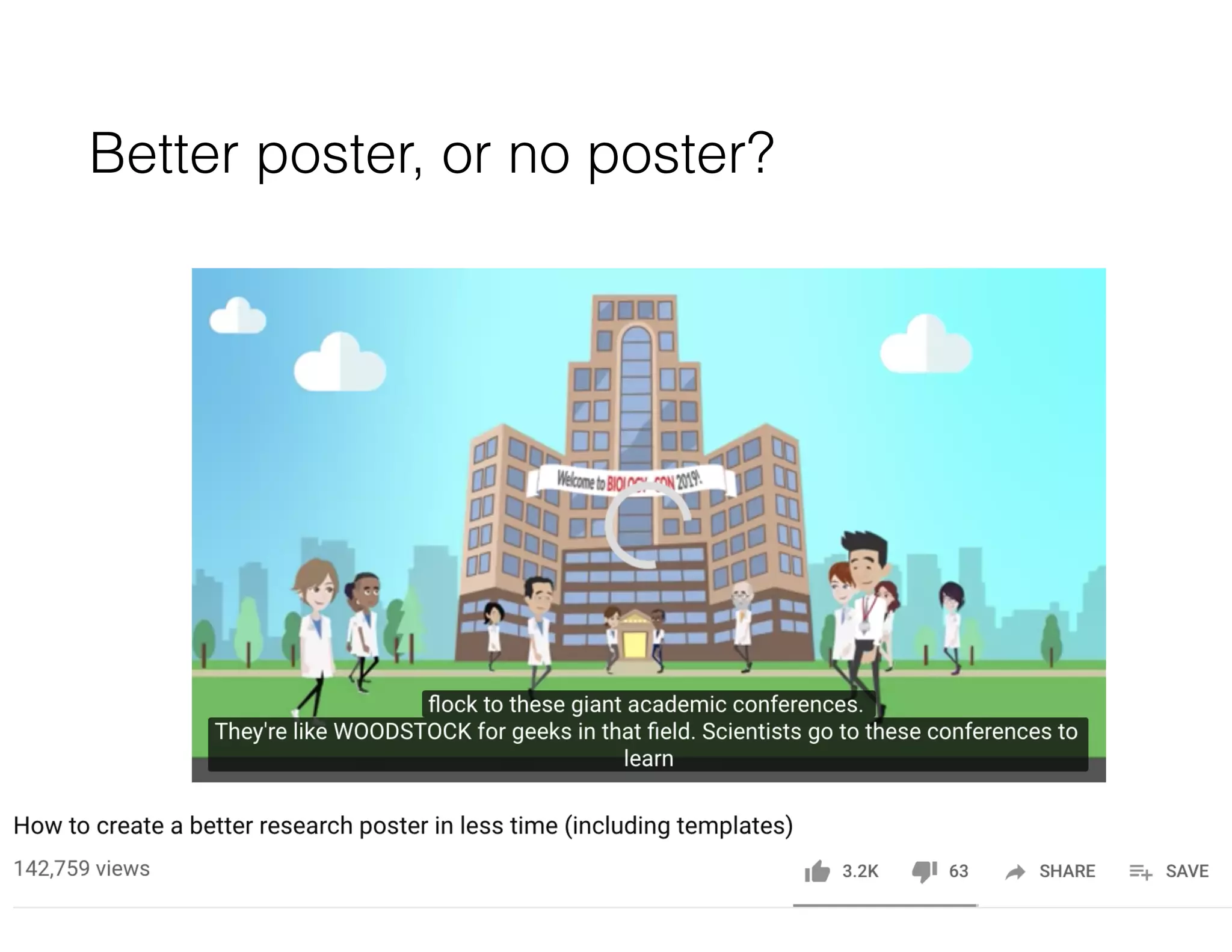 Better poster, or no poster?
 