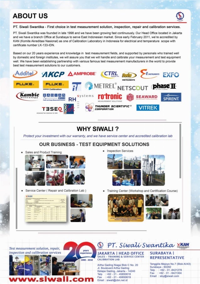 2019 Catalog Siwali Katalog Alat Ukur Distributor Alat Ukur Jasa