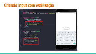 Criando input com estilização
 