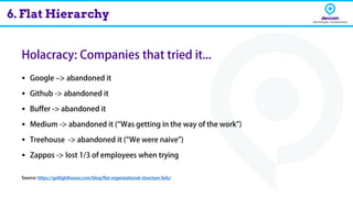 ▪
▪
▪
▪
▪
▪
6. Flat Hierarchy
 